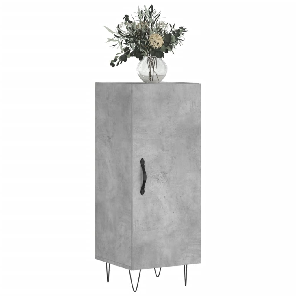 Buffet Gris béton 34,5x34x90 cm Bois d'ingénierie - XIOS