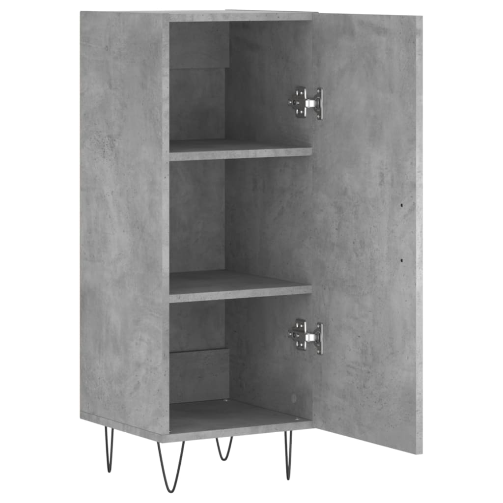 Buffet Gris béton 34,5x34x90 cm Bois d'ingénierie - XIOS