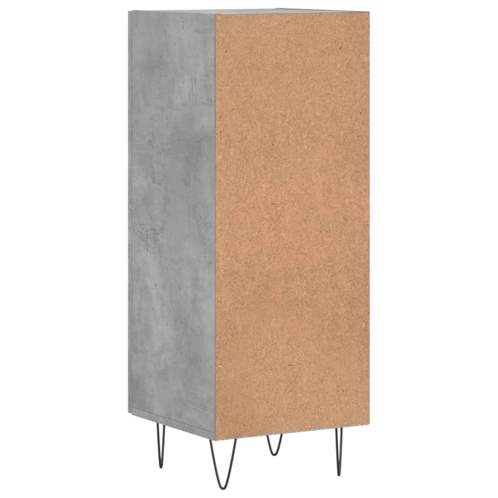 Buffet Gris béton 34,5x34x90 cm Bois d'ingénierie - XIOS