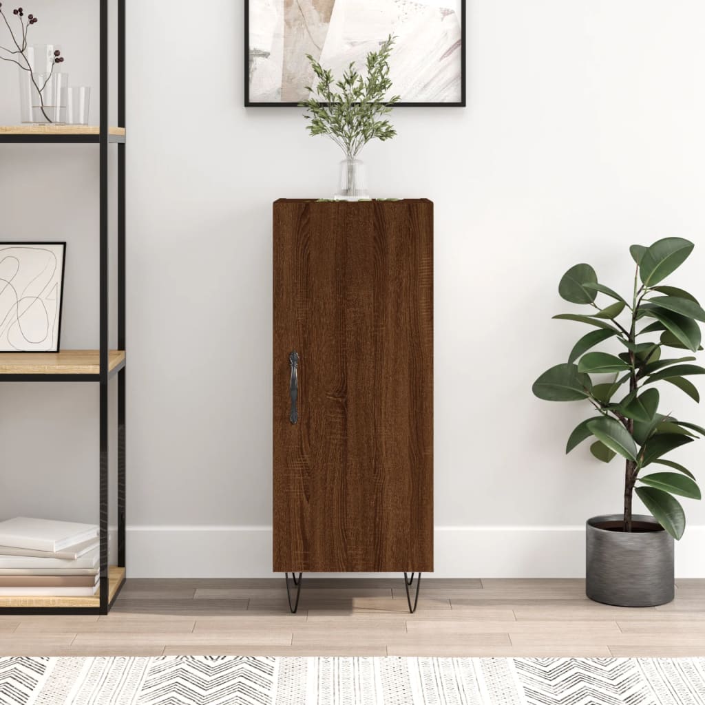 Buffet Chêne marron 34,5x34x90 cm Bois d'ingénierie - XIOS