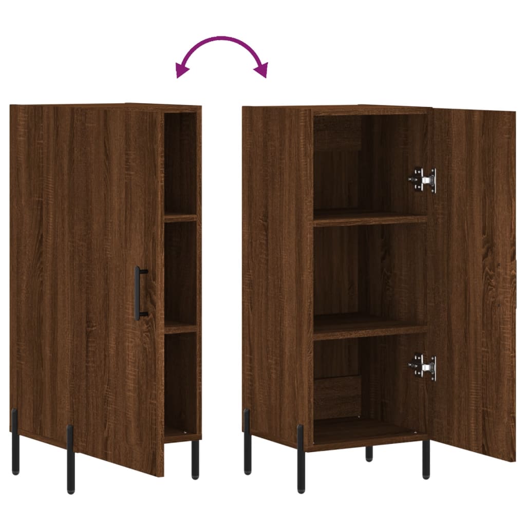 Buffet Chêne marron 34,5x34x90 cm Bois d'ingénierie - XIOS