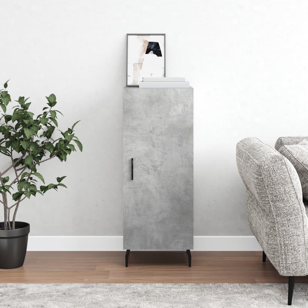 Buffet Gris béton 34,5x34x90 cm Bois d'ingénierie - XIOS