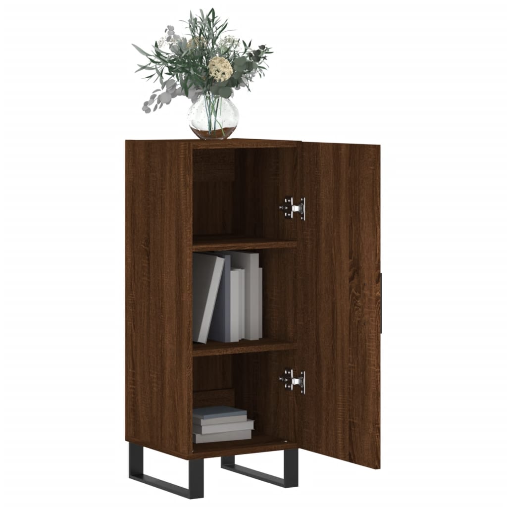 Buffet Chêne marron 34,5x34x90 cm Bois d'ingénierie - XIOS