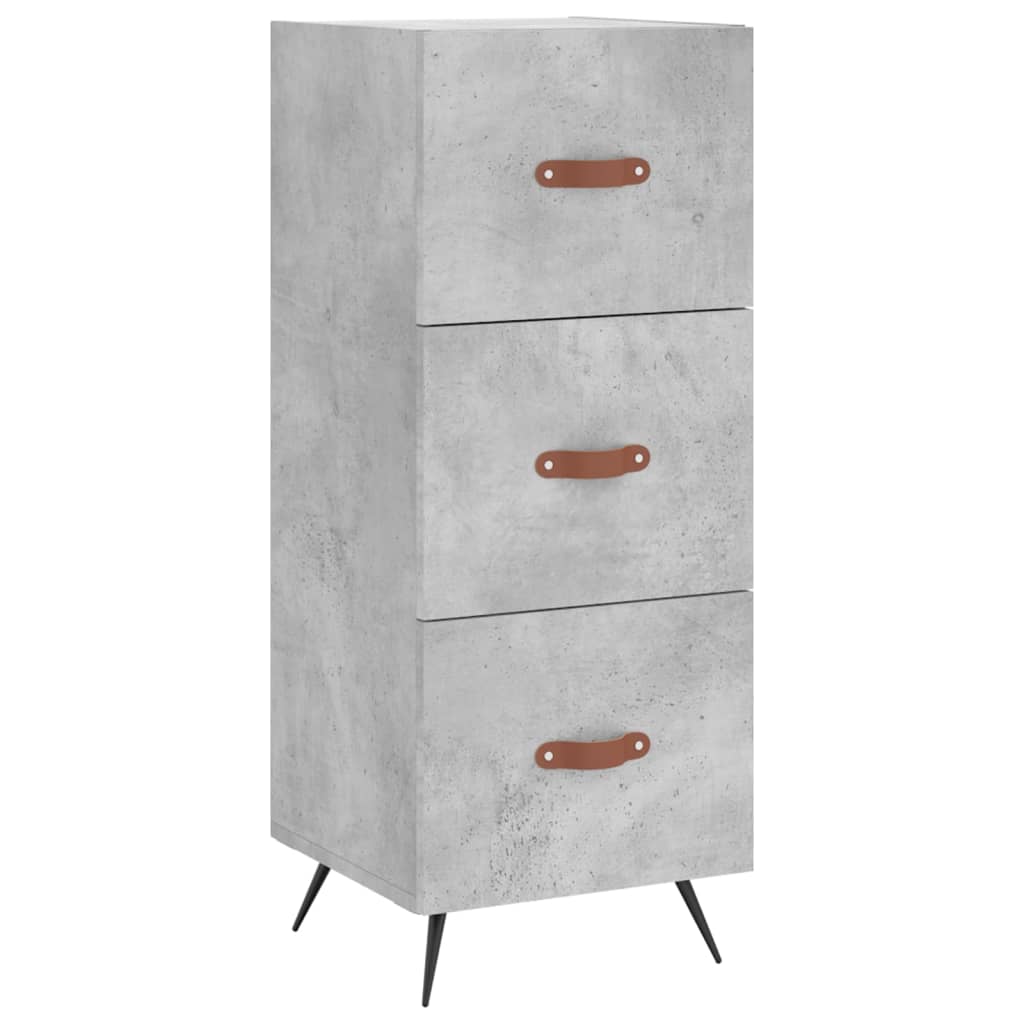 Buffet Gris béton 34,5x34x90 cm Bois d'ingénierie - XIOS