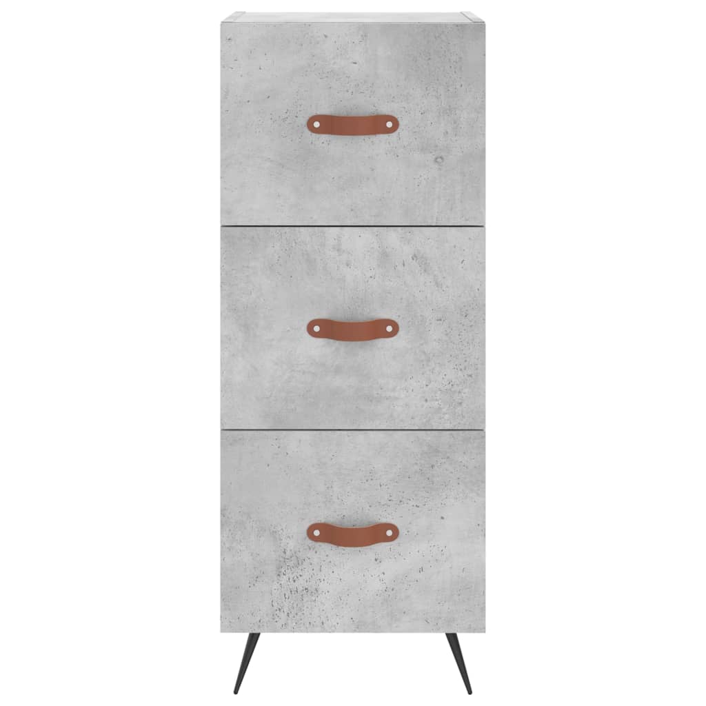 Buffet Gris béton 34,5x34x90 cm Bois d'ingénierie - XIOS