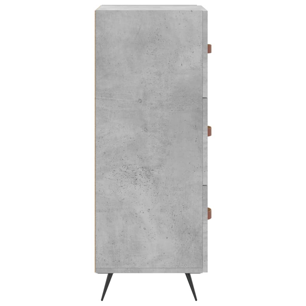 Buffet Gris béton 34,5x34x90 cm Bois d'ingénierie - XIOS
