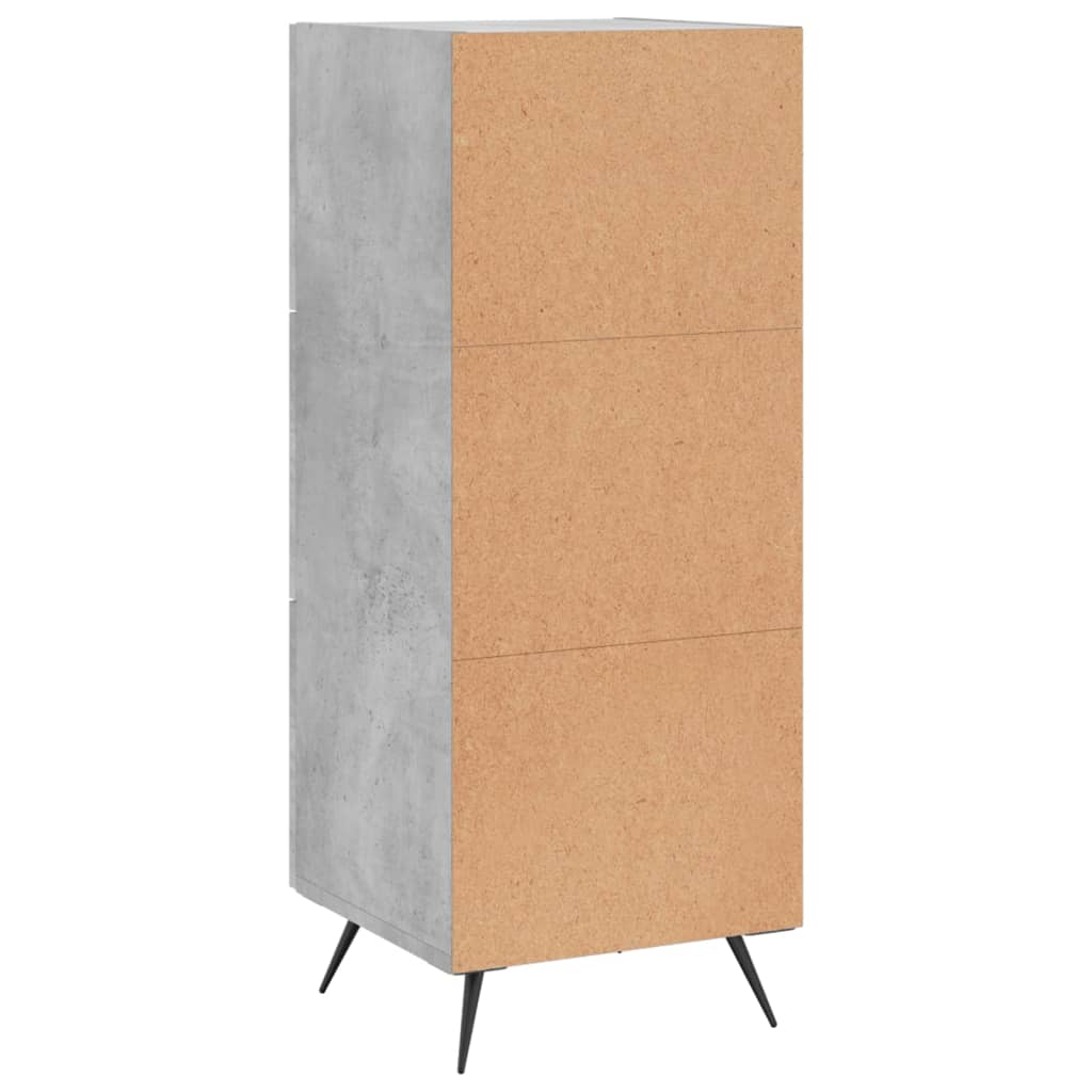 Buffet Gris béton 34,5x34x90 cm Bois d'ingénierie - XIOS