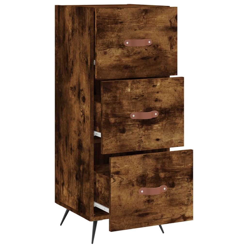 Buffet Chêne fumé 34,5x34x90 cm Bois d'ingénierie - XIOS