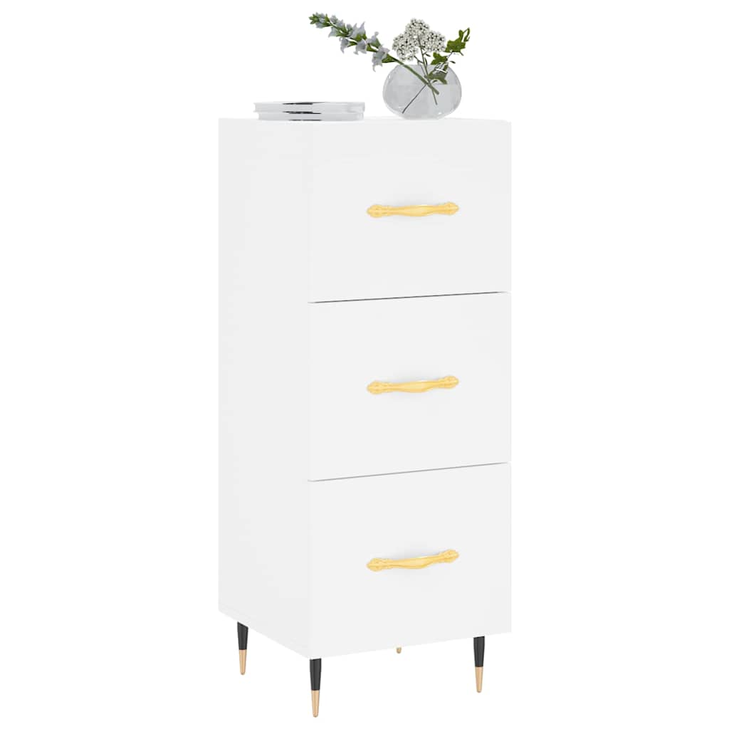 Buffet blanc 34,5x34x90 cm bois d'ingénierie - XIOS
