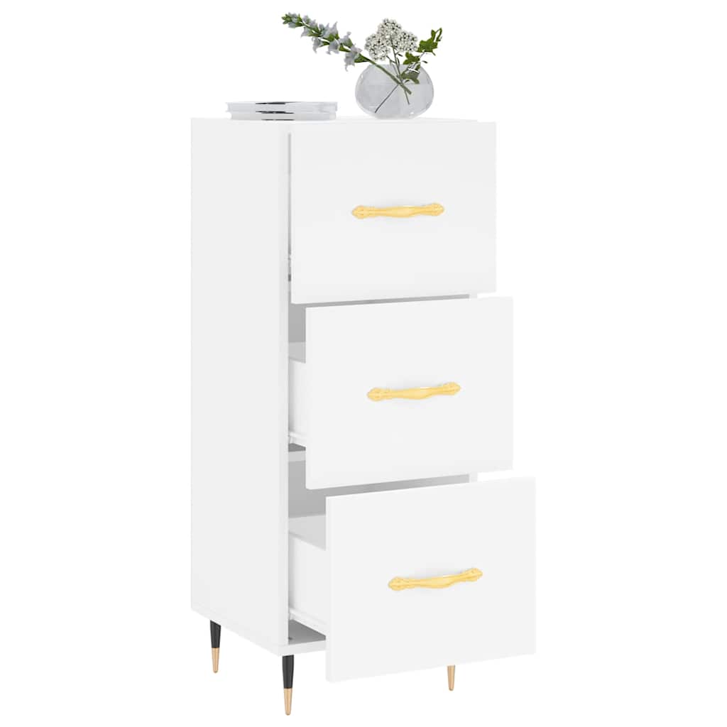 Buffet blanc 34,5x34x90 cm bois d'ingénierie - XIOS