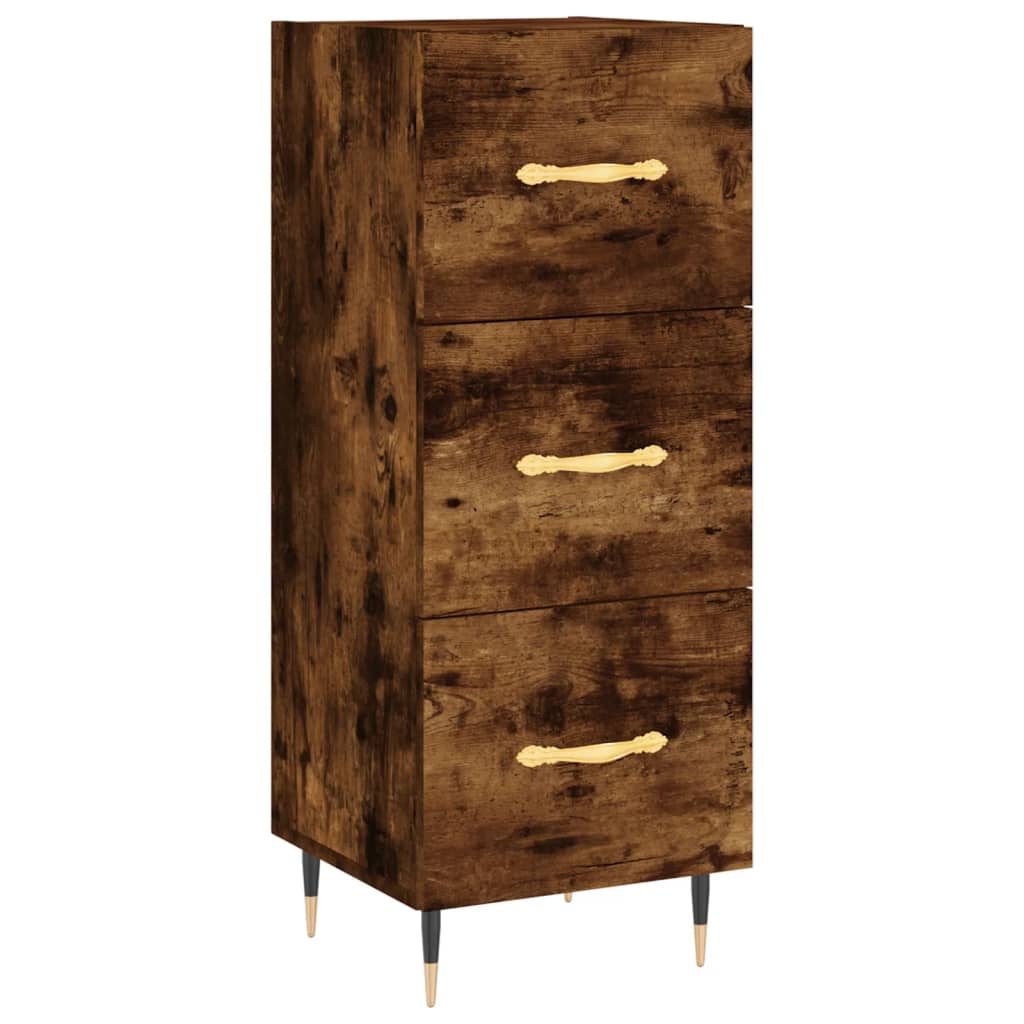 Buffet Chêne fumé 34,5x34x90 cm Bois d'ingénierie - XIOS