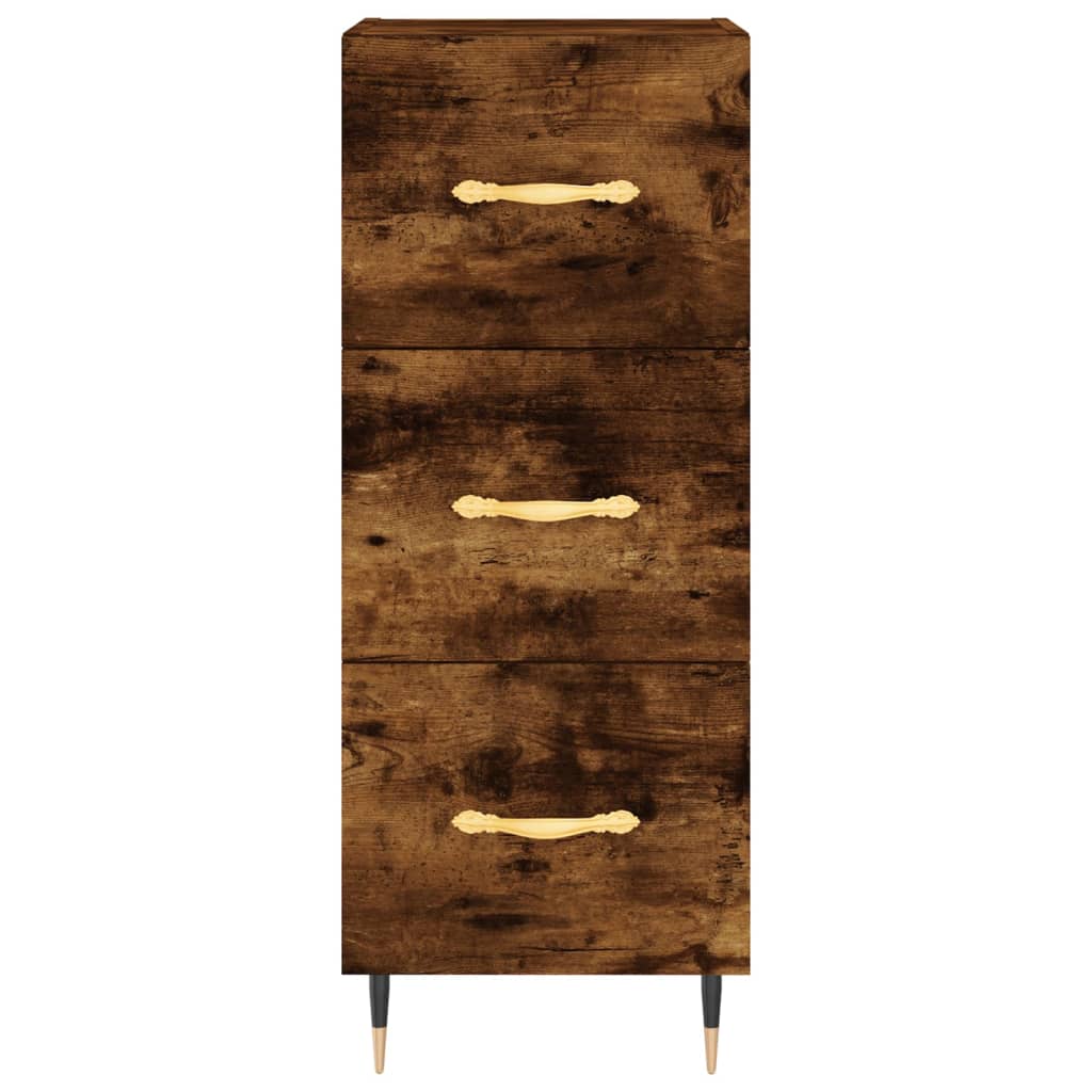 Buffet Chêne fumé 34,5x34x90 cm Bois d'ingénierie - XIOS