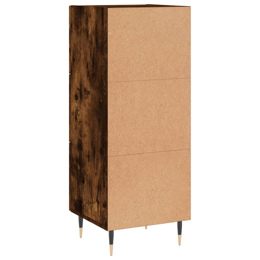Buffet Chêne fumé 34,5x34x90 cm Bois d'ingénierie - XIOS