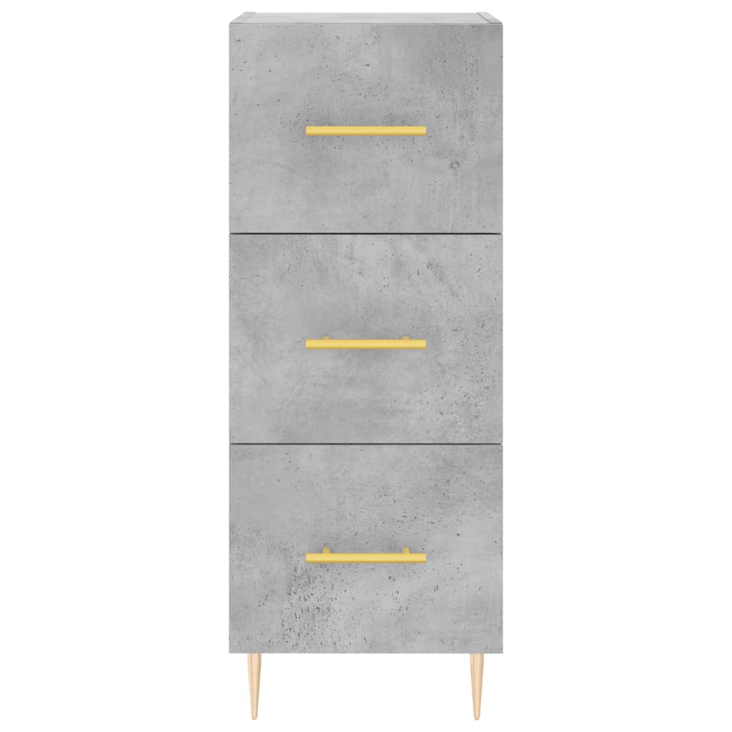 Buffet Gris béton 34,5x34x90 cm Bois d'ingénierie - XIOS