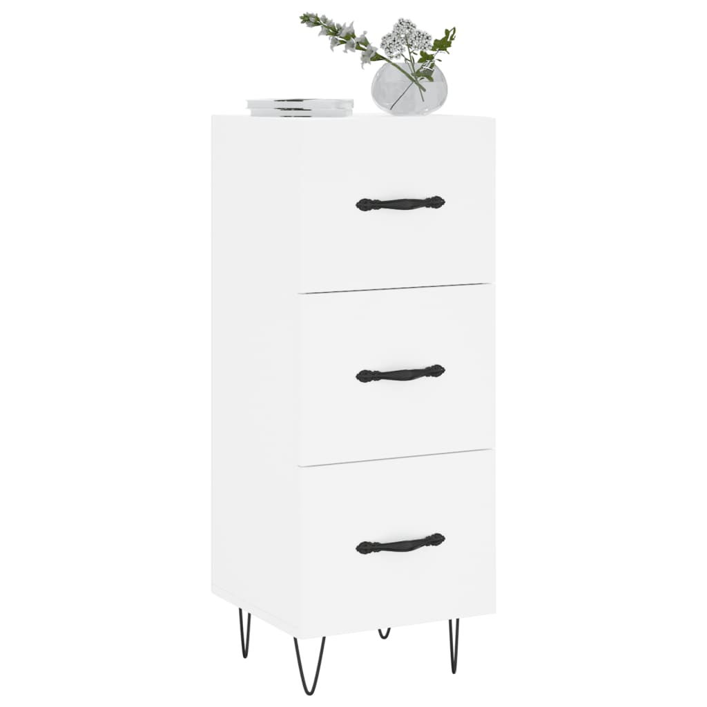 Buffet blanc 34,5x34x90 cm bois d'ingénierie - XIOS