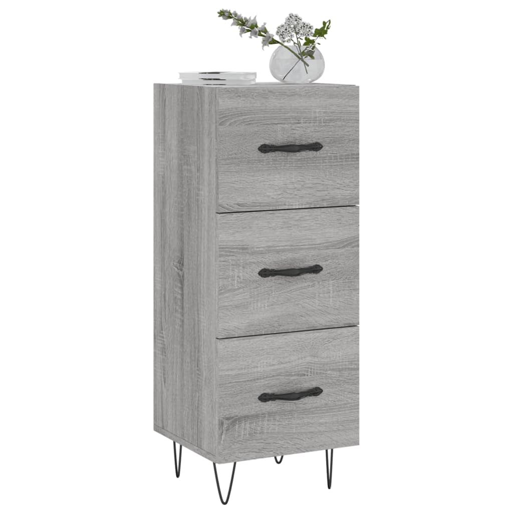 Buffet Sonoma gris 34,5x34x90 cm Bois d'ingénierie - XIOS