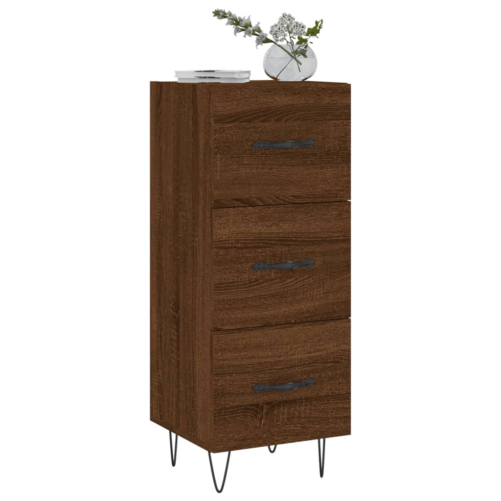 Buffet Chêne marron 34,5x34x90 cm Bois d'ingénierie - XIOS