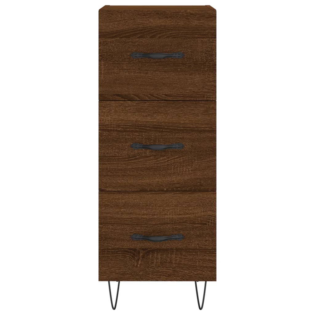 Buffet Chêne marron 34,5x34x90 cm Bois d'ingénierie - XIOS