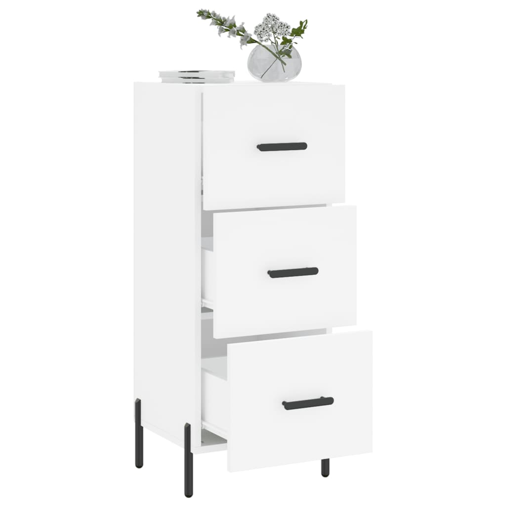 Buffet blanc 34,5x34x90 cm bois d'ingénierie - XIOS