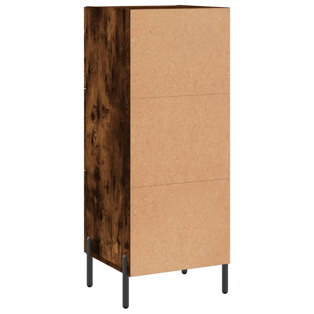 Buffet Chêne fumé 34,5x34x90 cm Bois d'ingénierie - XIOS