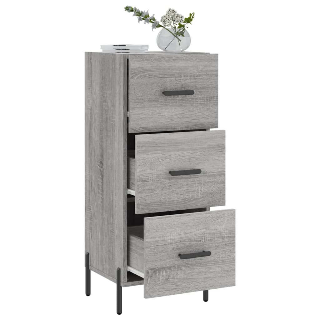 Buffet Sonoma gris 34,5x34x90 cm Bois d'ingénierie - XIOS
