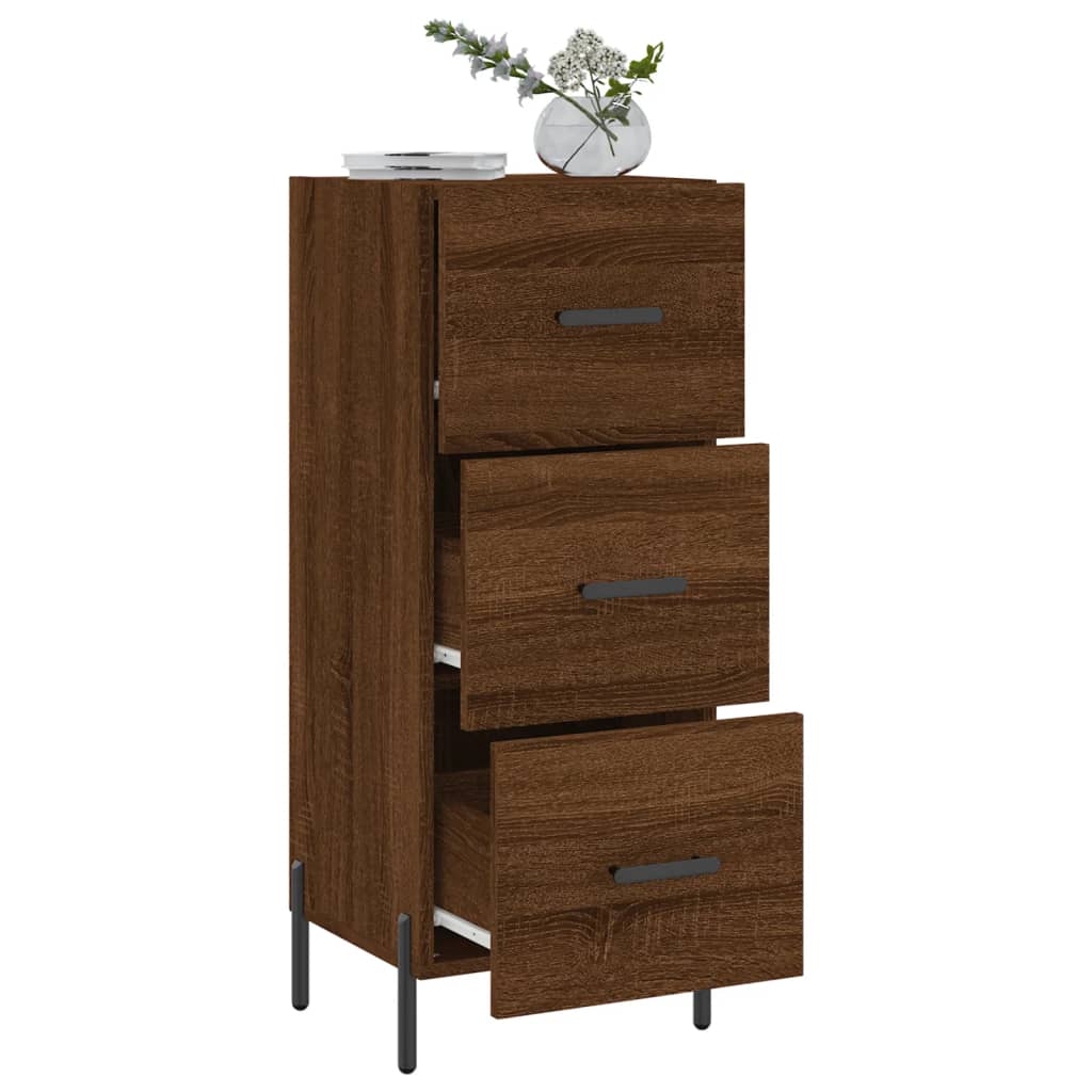 Buffet Chêne marron 34,5x34x90 cm Bois d'ingénierie - XIOS