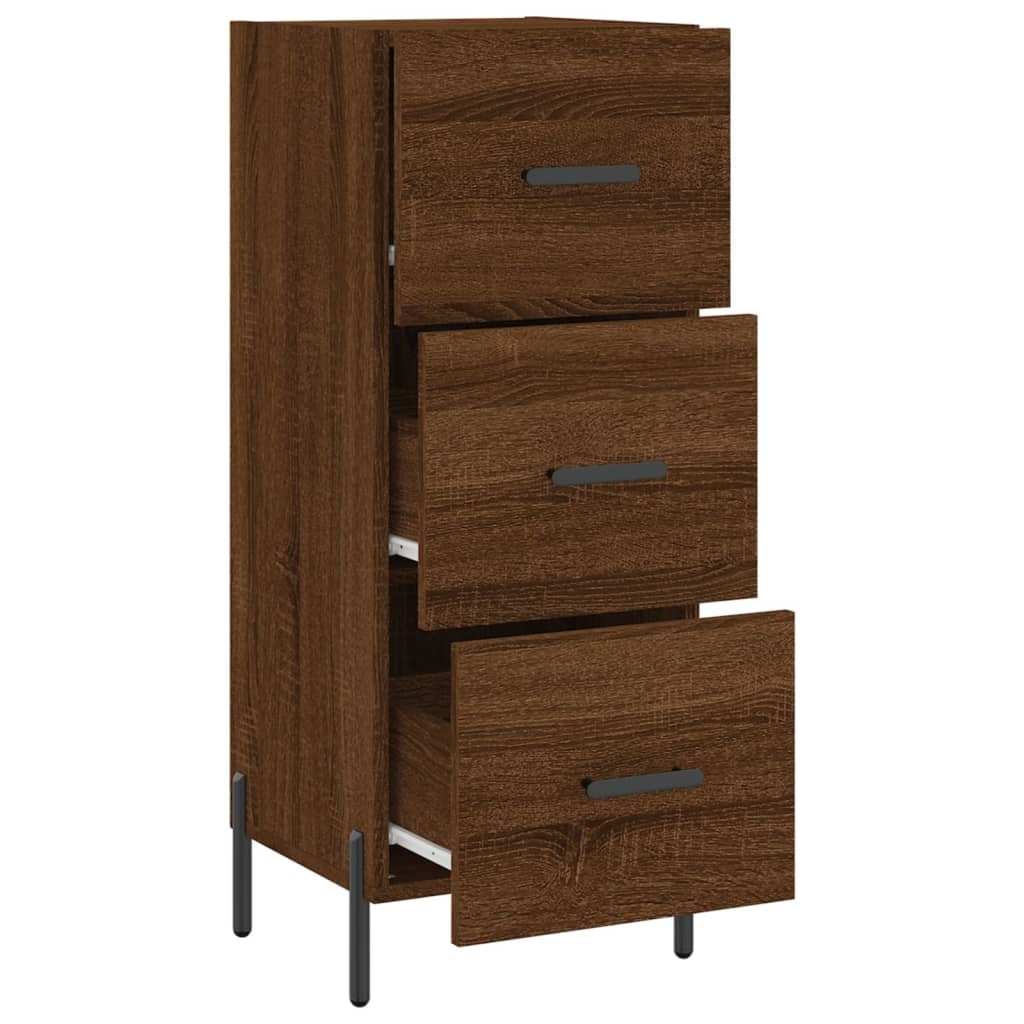 Buffet Chêne marron 34,5x34x90 cm Bois d'ingénierie - XIOS