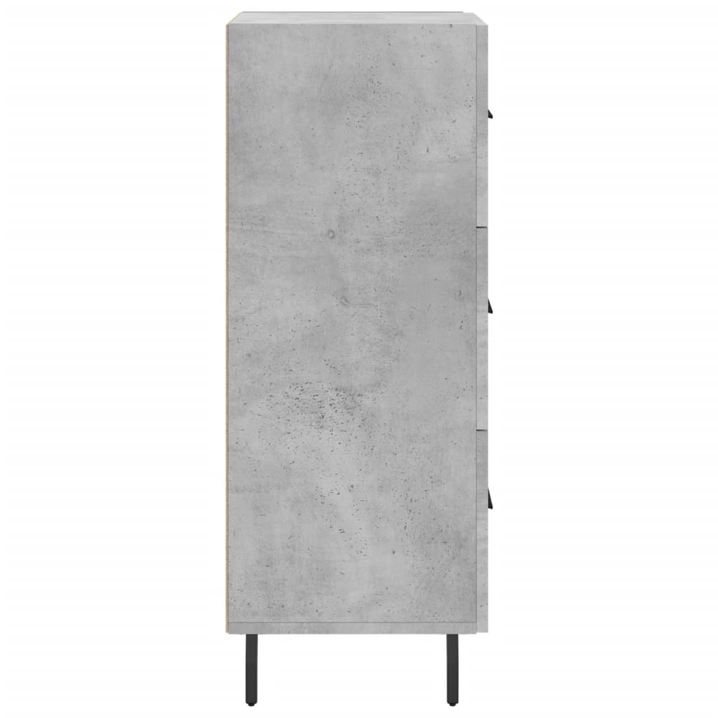 Buffet Gris béton 34,5x34x90 cm Bois d'ingénierie - XIOS