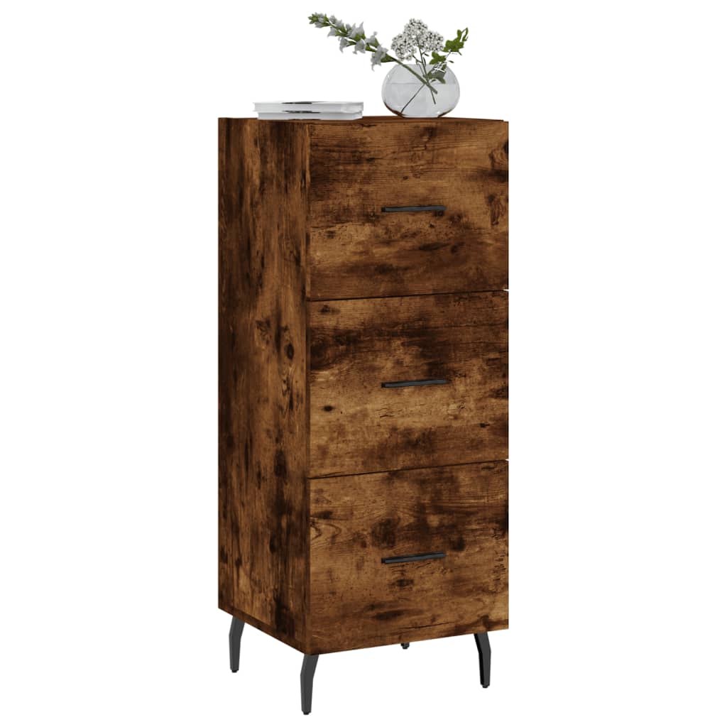 Buffet Chêne fumé 34,5x34x90 cm Bois d'ingénierie - XIOS