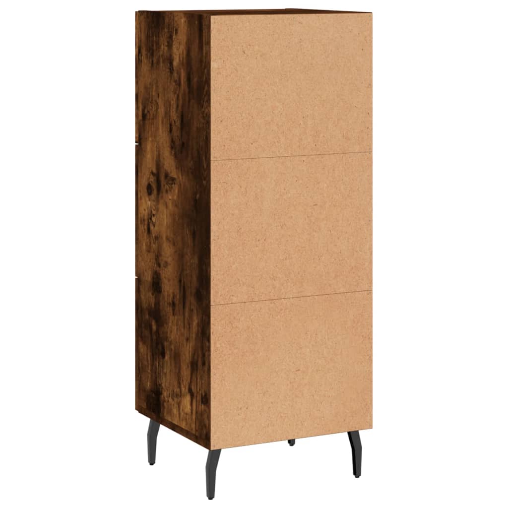 Buffet Chêne fumé 34,5x34x90 cm Bois d'ingénierie - XIOS