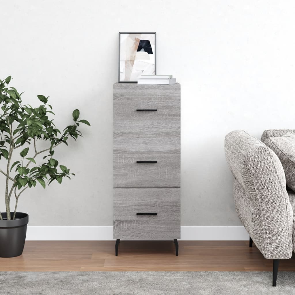Buffet Sonoma gris 34,5x34x90 cm Bois d'ingénierie - XIOS