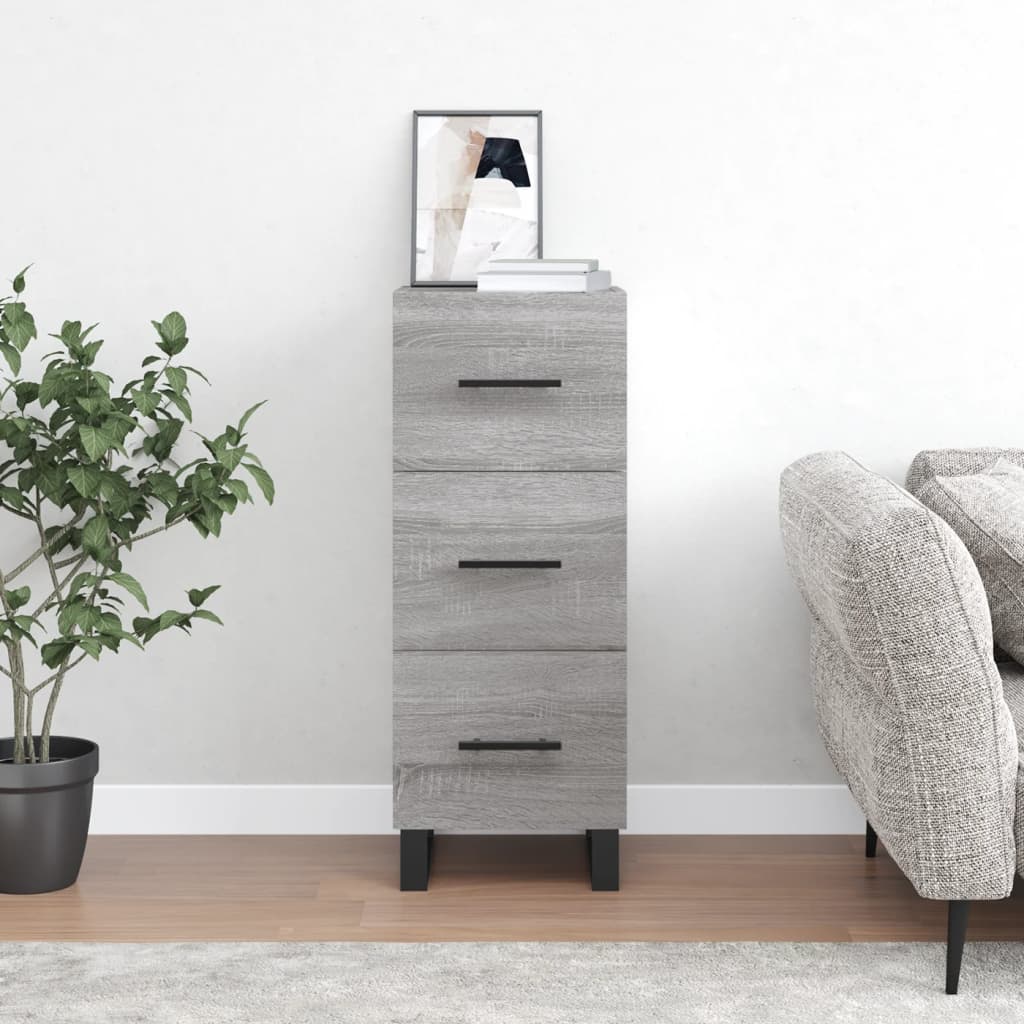 Buffet Sonoma gris 34,5x34x90 cm Bois d'ingénierie - XIOS