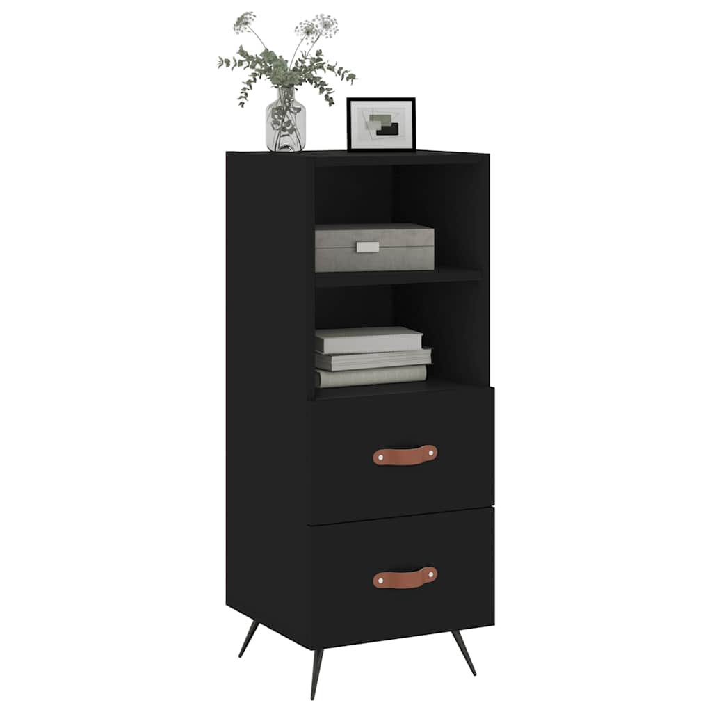 Buffet Noir 34,5x34x90 cm Bois d'ingénierie - XIOS