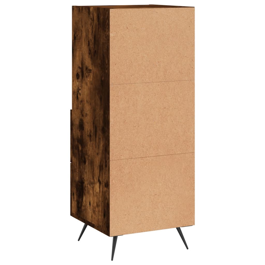 Buffet Chêne fumé 34,5x34x90 cm Bois d'ingénierie - XIOS