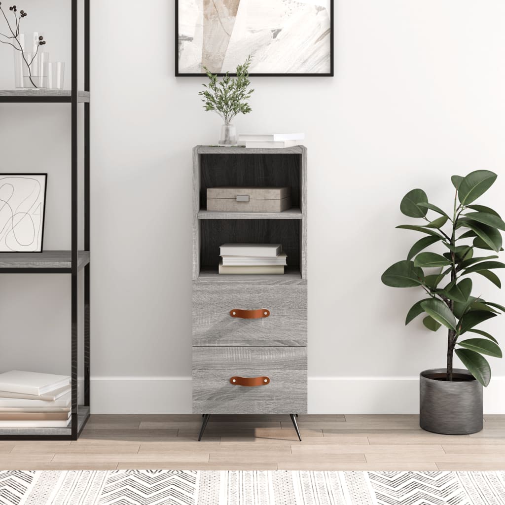 Buffet Sonoma gris 34,5x34x90 cm Bois d'ingénierie - XIOS