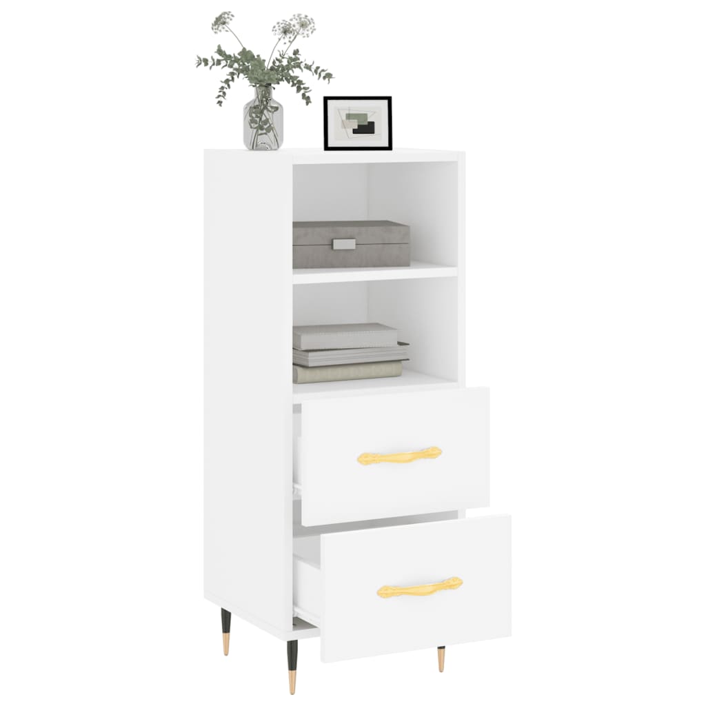 Buffet blanc 34,5x34x90 cm bois d'ingénierie - XIOS