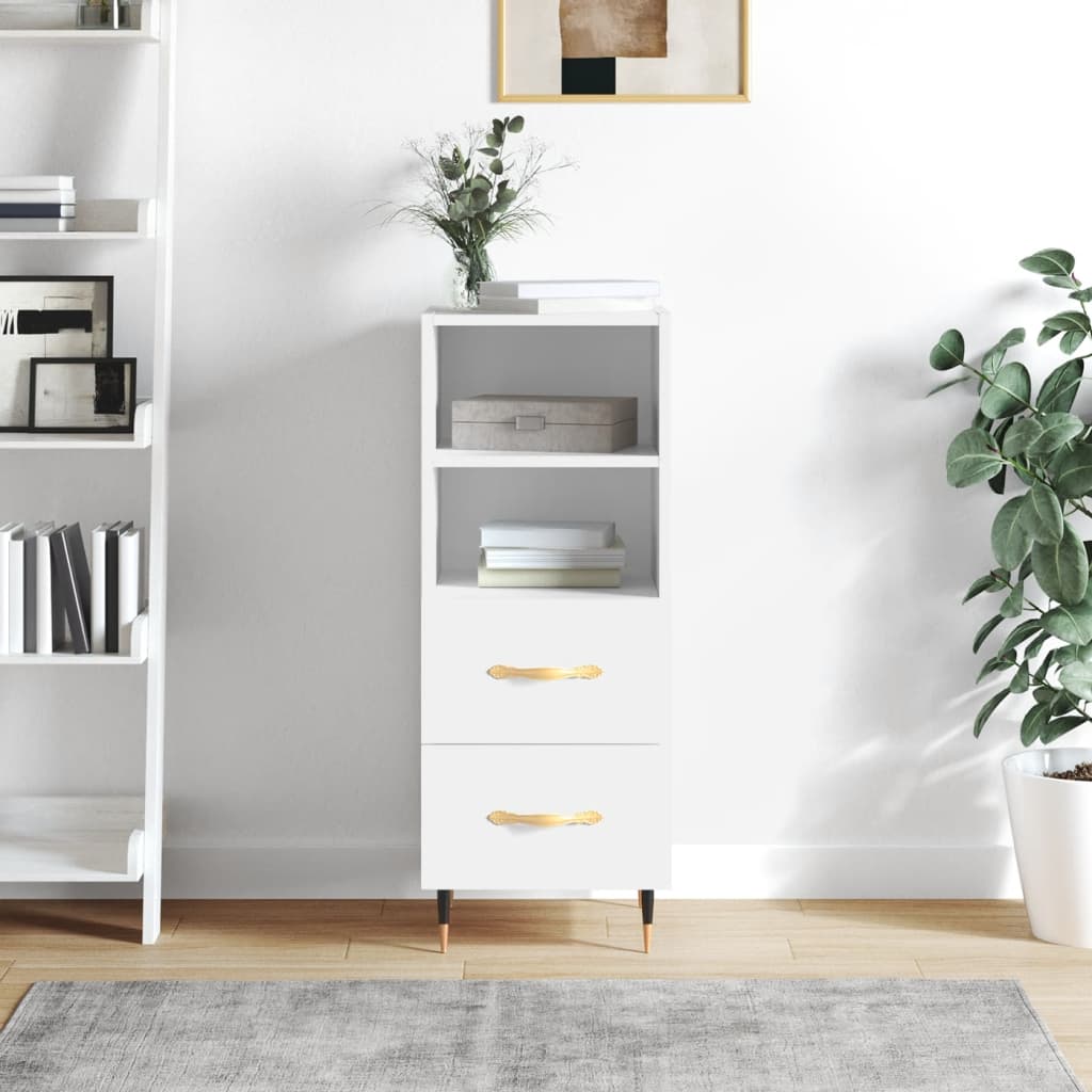 Buffet blanc 34,5x34x90 cm bois d'ingénierie - XIOS