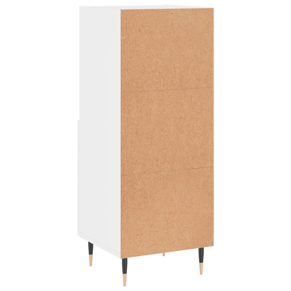 Buffet Blanc brillant 34,5x34x90 cm Bois d'ingénierie - XIOS
