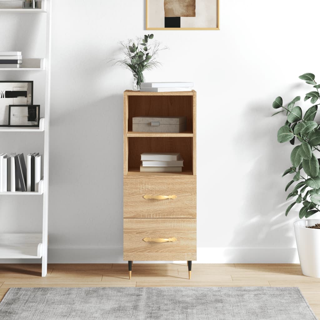 Buffet Chêne sonoma 34,5x34x90 cm Bois d'ingénierie - XIOS