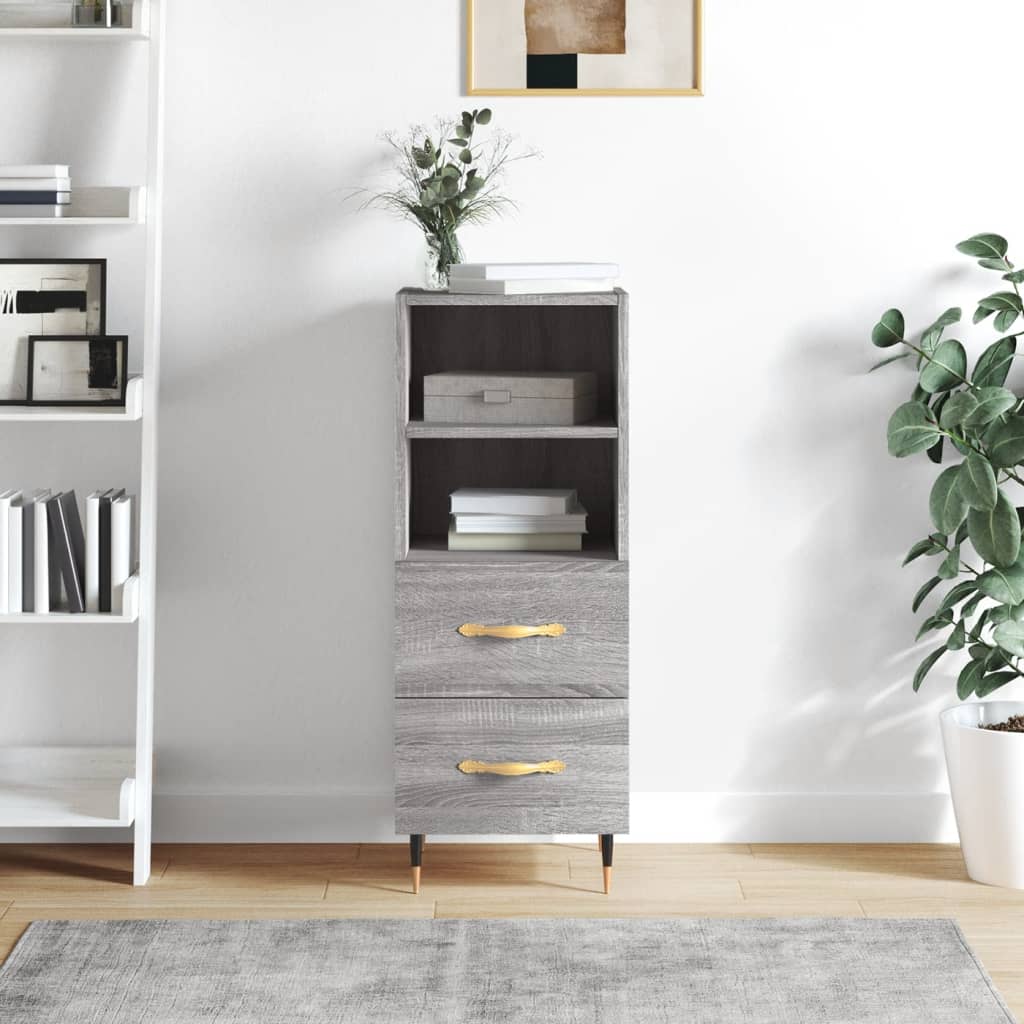 Buffet Sonoma gris 34,5x34x90 cm Bois d'ingénierie - XIOS