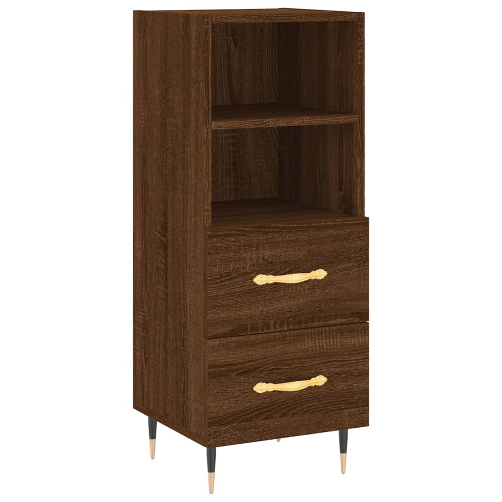 Buffet Chêne marron 34,5x34x90 cm Bois d'ingénierie - XIOS