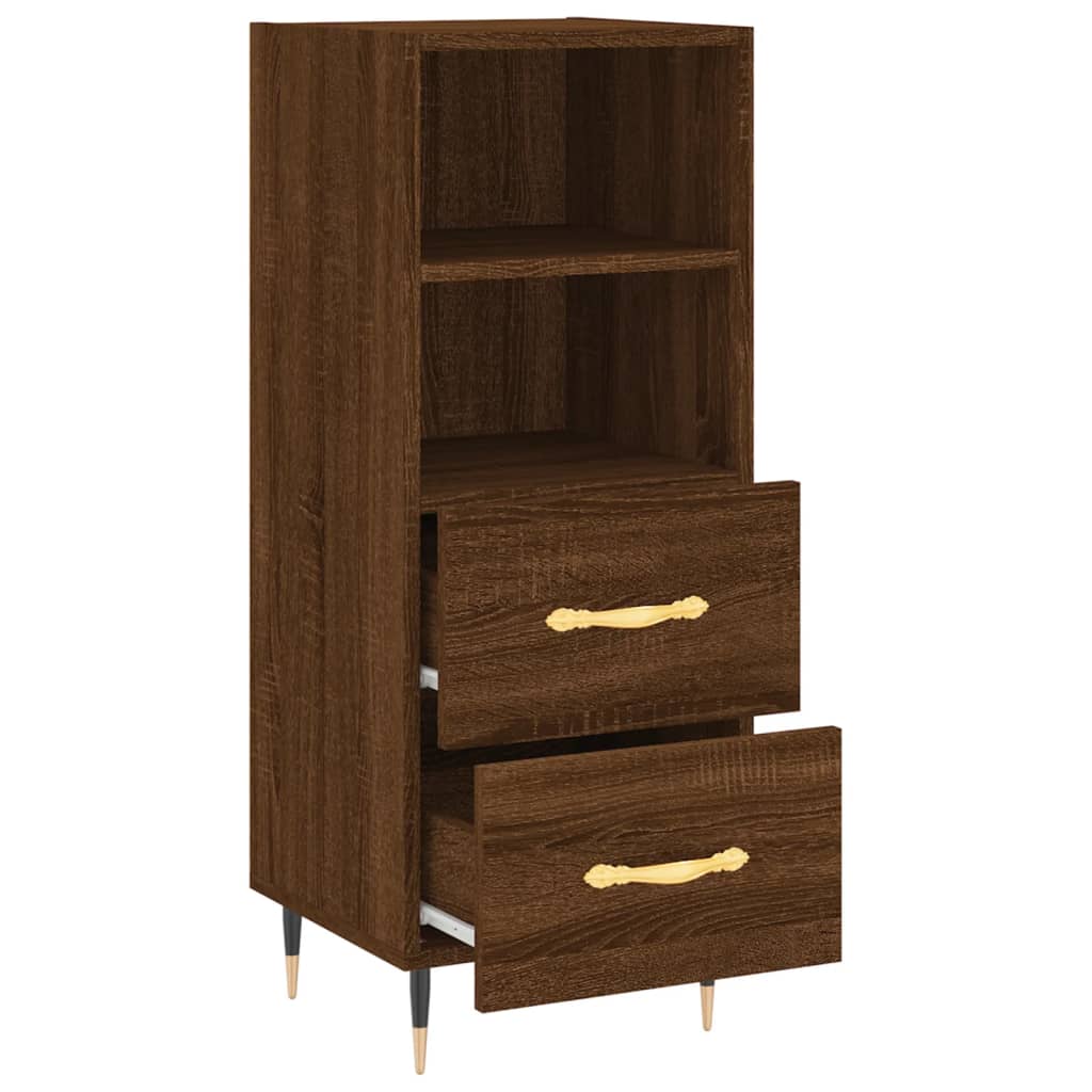 Buffet Chêne marron 34,5x34x90 cm Bois d'ingénierie - XIOS
