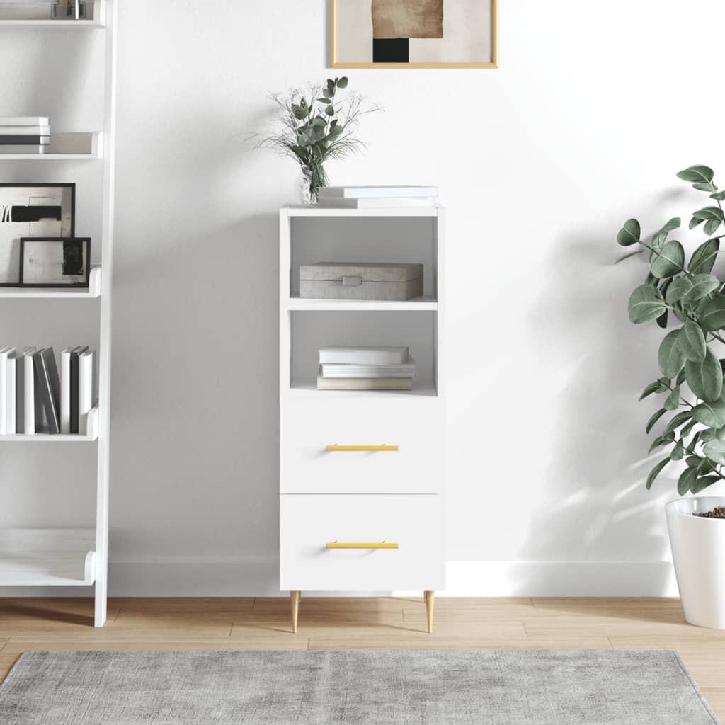 Buffet blanc 34,5x34x90 cm bois d'ingénierie - XIOS