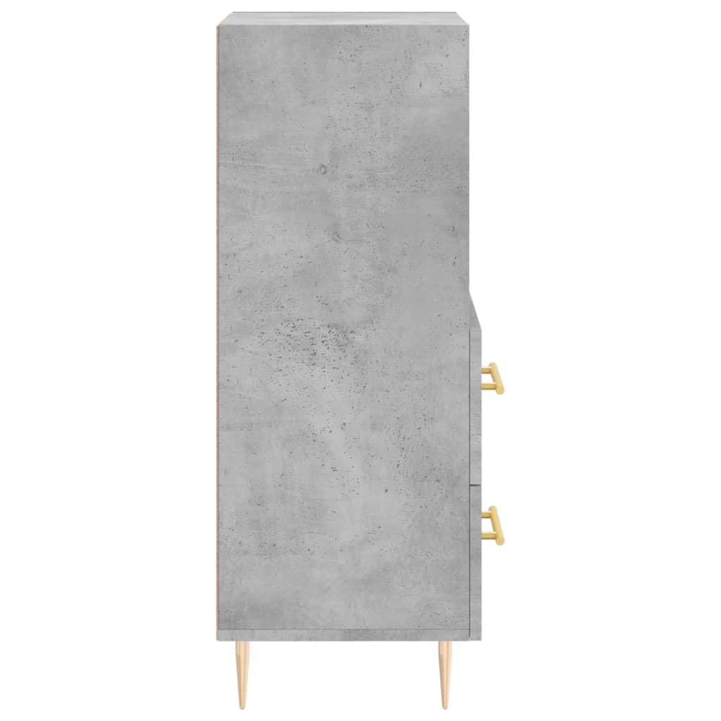 Buffet Gris béton 34,5x34x90 cm Bois d'ingénierie - XIOS