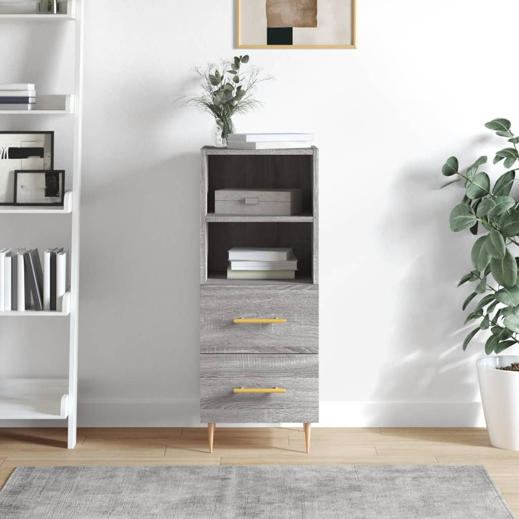 Buffet Sonoma gris 34,5x34x90 cm Bois d'ingénierie - XIOS