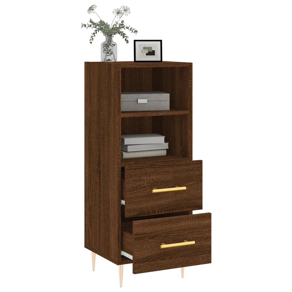 Buffet Chêne marron 34,5x34x90 cm Bois d'ingénierie - XIOS