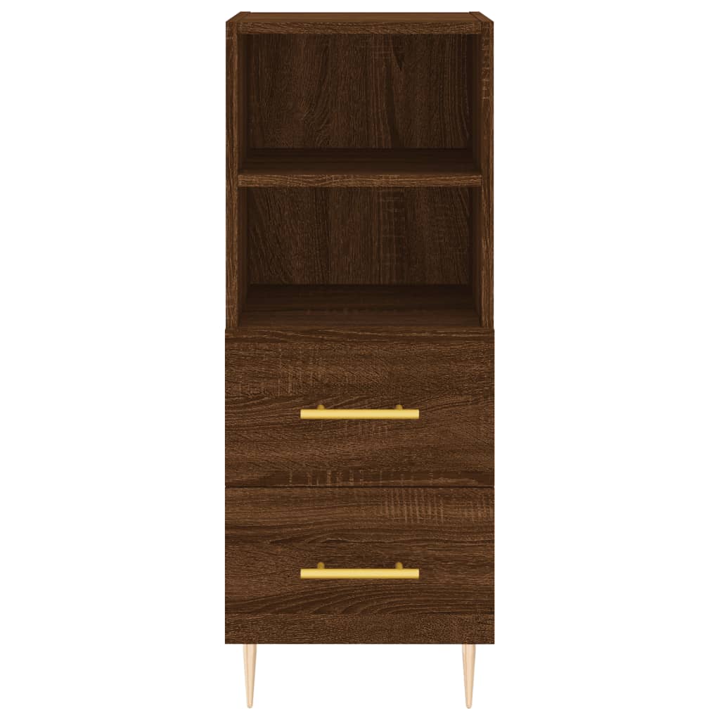 Buffet Chêne marron 34,5x34x90 cm Bois d'ingénierie - XIOS