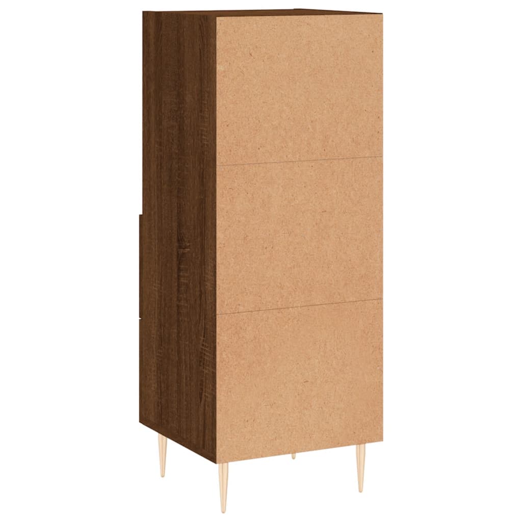 Buffet Chêne marron 34,5x34x90 cm Bois d'ingénierie - XIOS