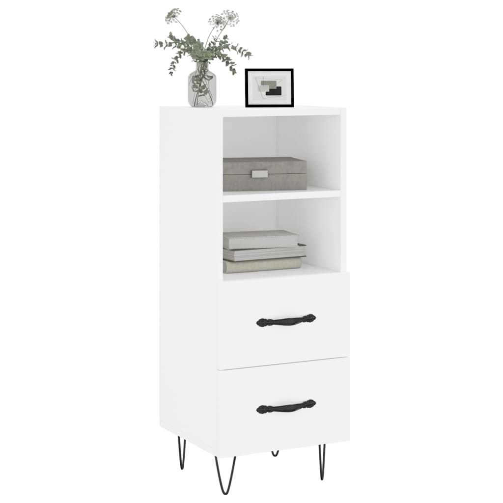Buffet blanc 34,5x34x90 cm bois d'ingénierie - XIOS