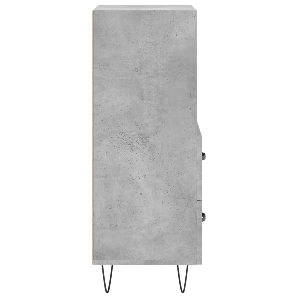Buffet Gris béton 34,5x34x90 cm Bois d'ingénierie - XIOS
